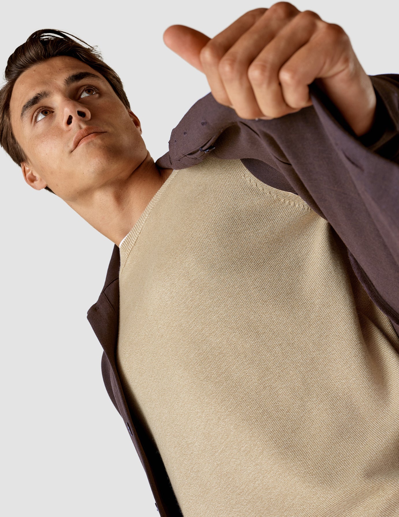 Heavy Edition Minimalist Overshirt Espresso Melange